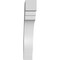 Ekena Millwork 3-in. W x 14-in. D x 18-in. H Pescadero Architectural Grade PVC Knee Brace BRCP03X14X18PEC - alternate 6